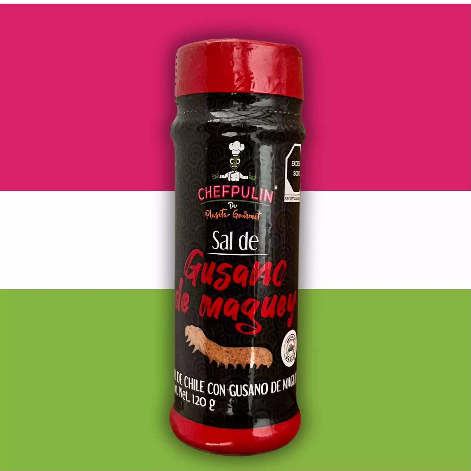 Sal de chile de gusano de maguey 120g